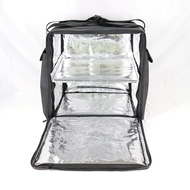 85L delivery bag, front-opening insulated bag, 500D PVC food carrier, large capacity food delivery backpack, motorcycle delivery bag, food delivery thermal catering transport bag