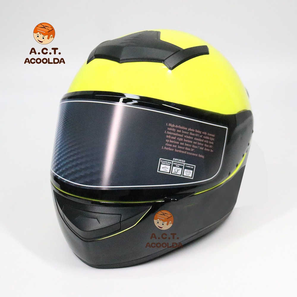 Yellow Motor Helmet