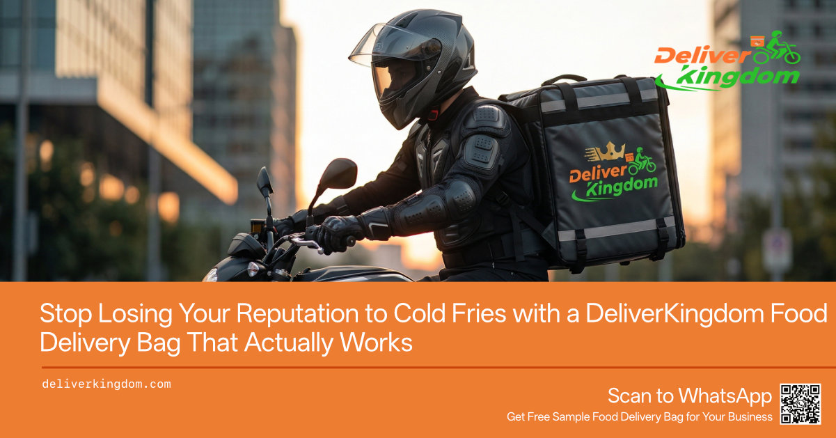 توقف عن خسارة سمعتك بسبب البطاطس المقلية الباردة مع حقيبة توصيل الطعام من DeliverKingdom التي تعمل بالفعل