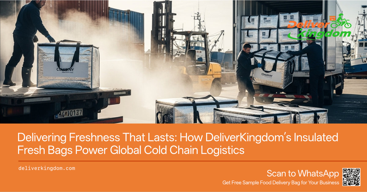 توفير نضارة تدوم طويلاً: كيف تُعزز أكياس الطعام الطازجة المعزولة من DeliverKingdom سلسلة التوريد العالمية لسلسلة التبريد