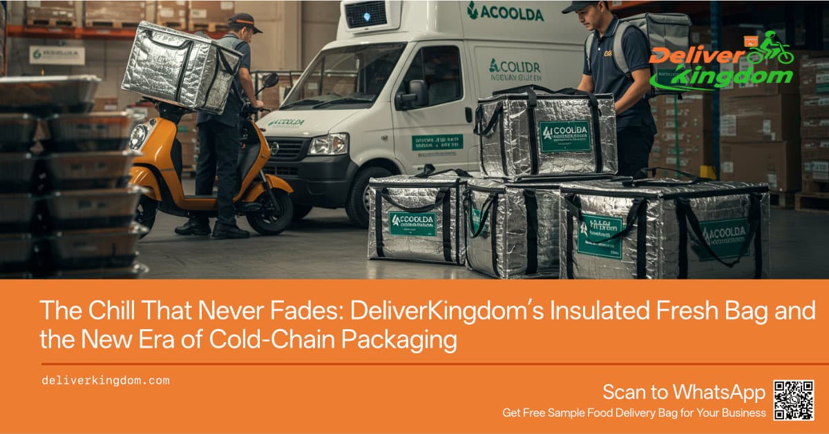 البرودة التي لا تتلاشى أبدًا: حقيبة DeliverKingdom المعزولة لحفظ الأطعمة الطازجة وعصر جديد من التعبئة والتغليف بالتبريد