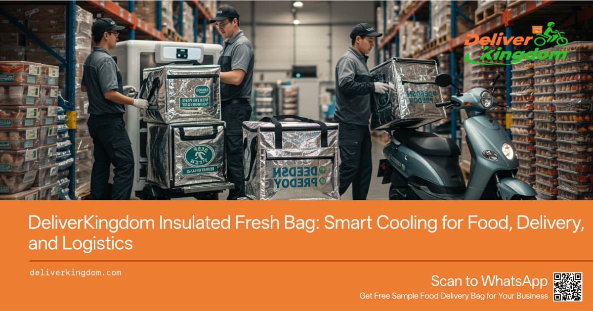 حقيبة تبريد معزولة من DeliverKingdom: تبريد ذكي للطعام والتوصيل والخدمات اللوجستية