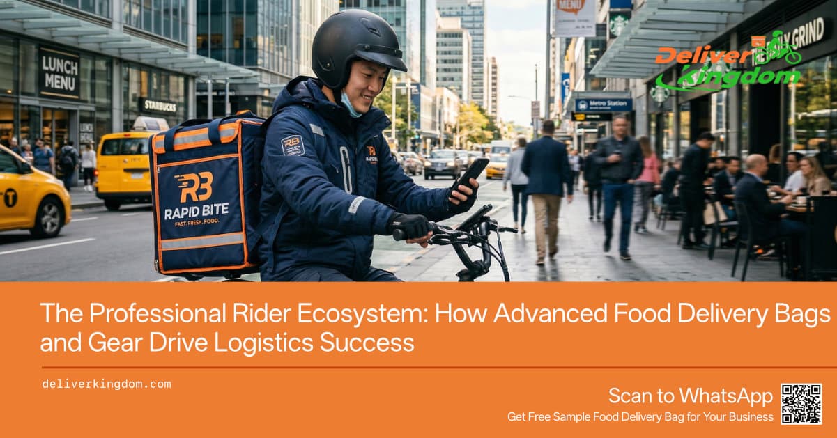 النظام البيئي لسائقي التوصيل المحترفين: كيف تساهم حقائب ومعدات توصيل الطعام المتطورة في نجاح الخدمات اللوجستية