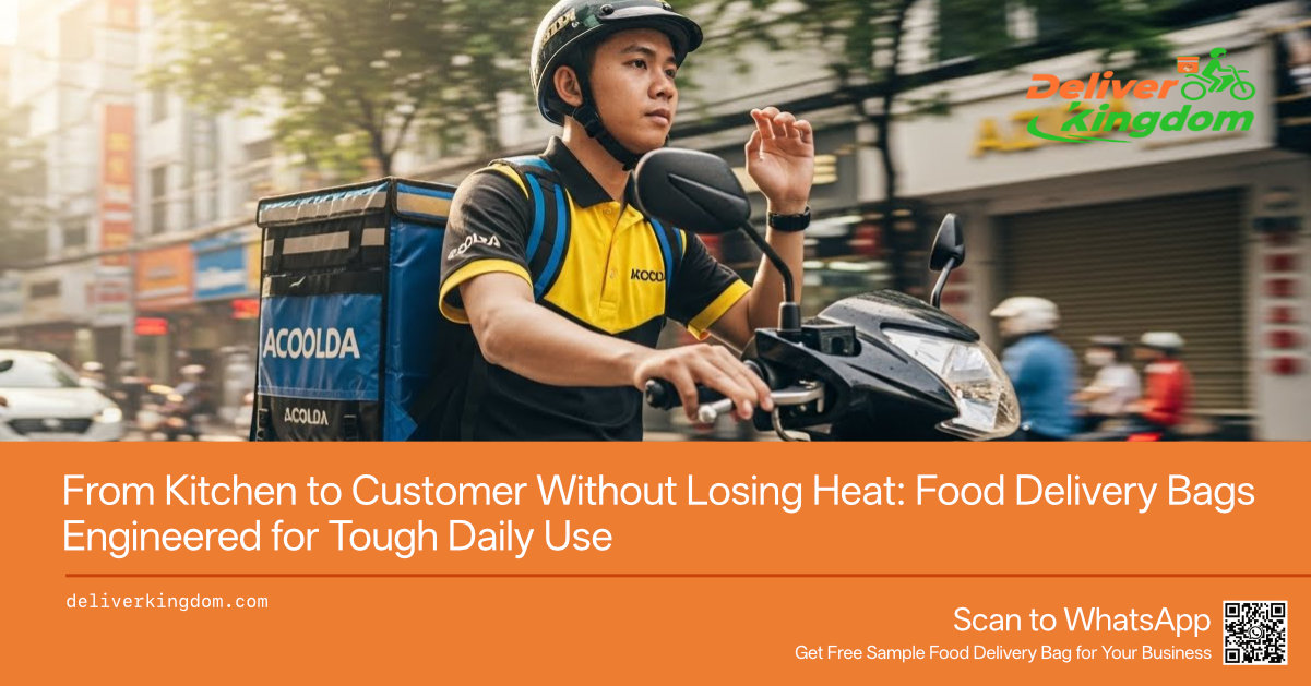 من المطبخ إلى الزبون دون فقدان الحرارة: حقائب توصيل الطعام مصممة للاستخدام اليومي الشاق